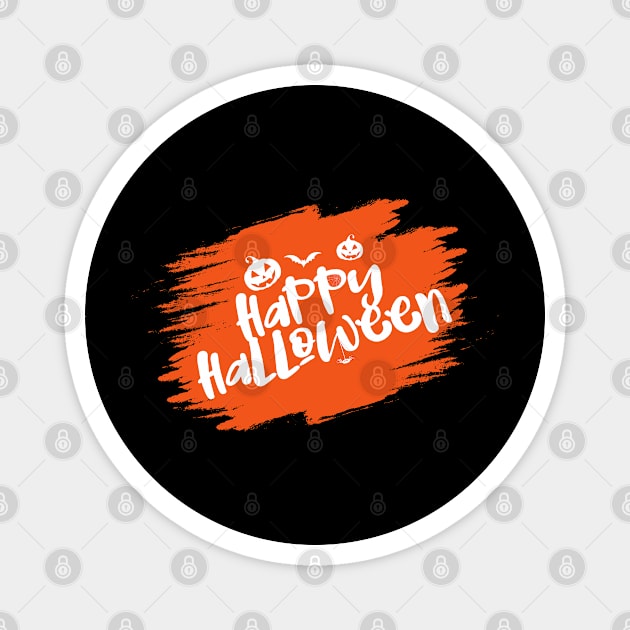 Happy Halloween Day Art Design Magnet by Abeer Ahmad